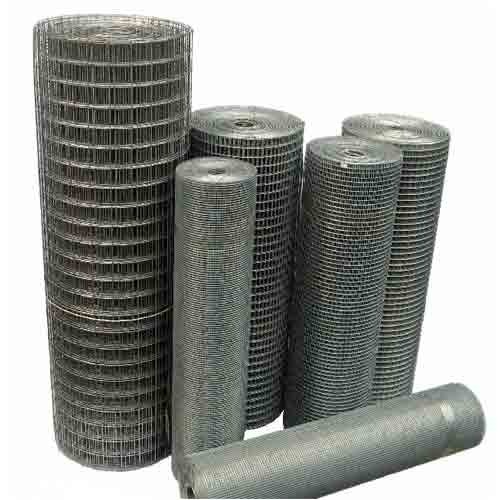 Galvanised welded steel mesh rolls
